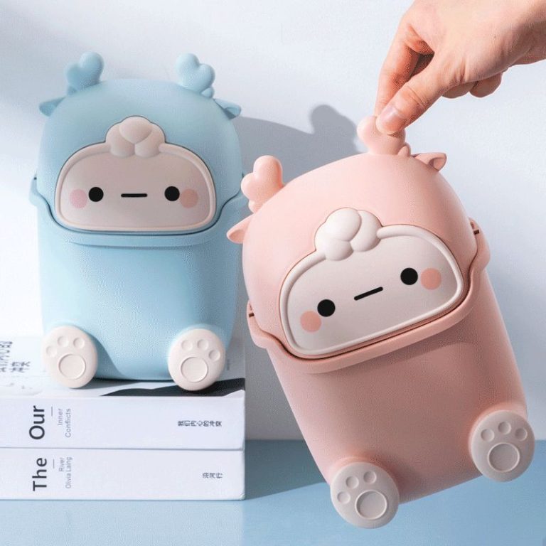 Cute-Creative-Storage-Box-Desktop-Mini-Trash-Can-Cartoon-Design-Clamshell-Trash-Can-for-Home-Car1